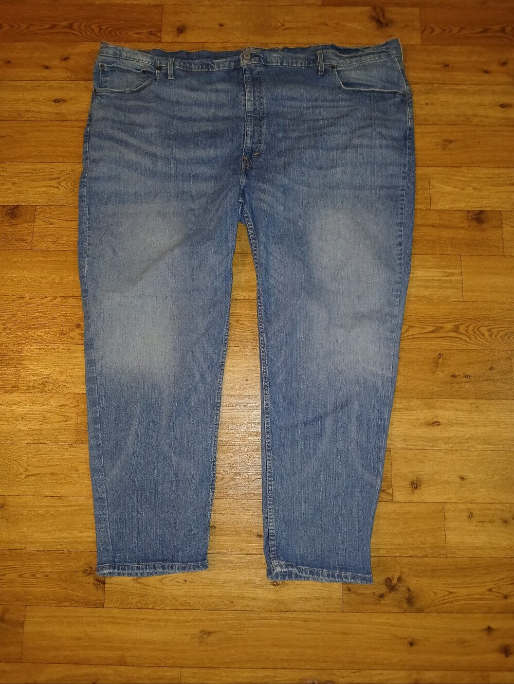 Levis Stretch  Men's Blue Denim Jeans - Classic Straight Fit